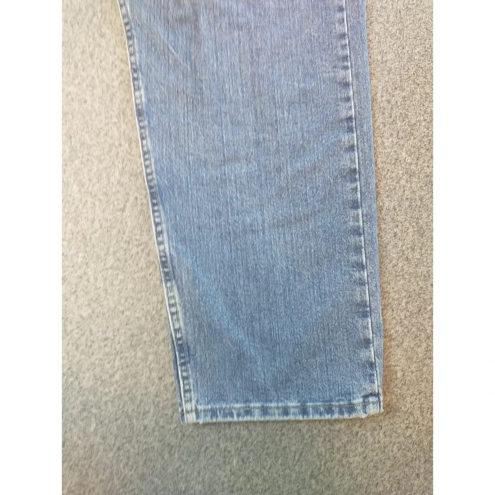 Wrangler Hero Authentic Mens Blue Straight Leg Jeans 42x31 Medium Wash 97601VR